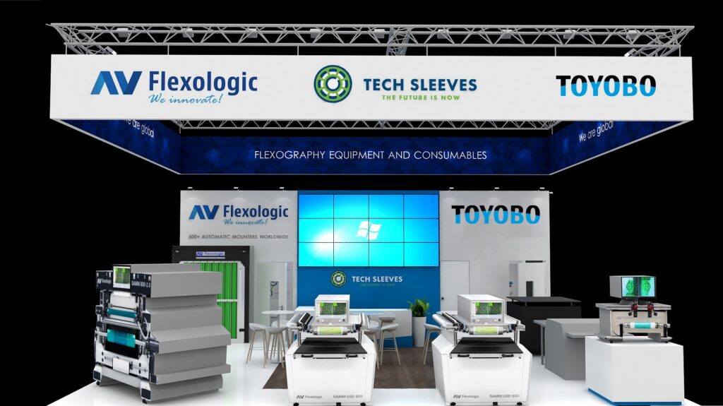 AV Flexologic Labelexpo Europe 2023 stand
